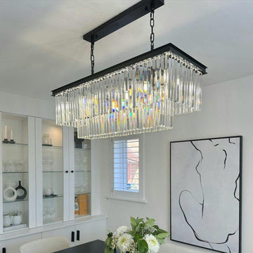 Carolina Rectangular Bar Chandelier - 2 COLOURS