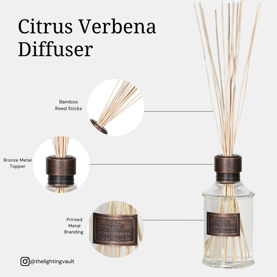 Sences Citrus Verbena Alang Alang Reed Diffuser 1000ml The Lighting Vault