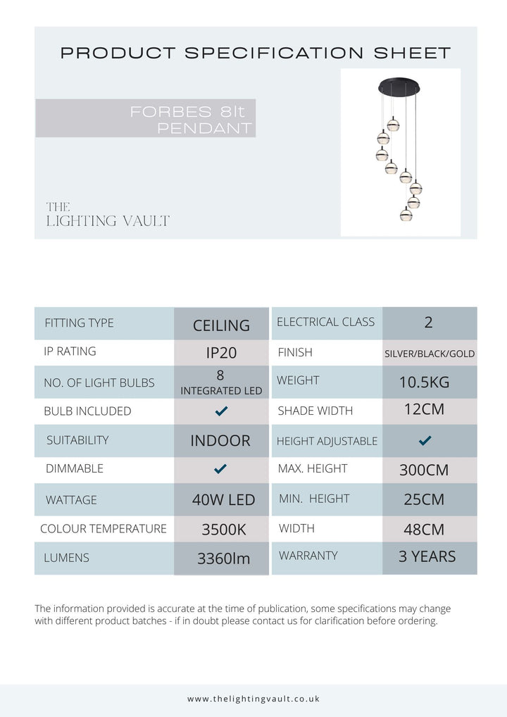 Forbes 14-Light Spiral Pendant