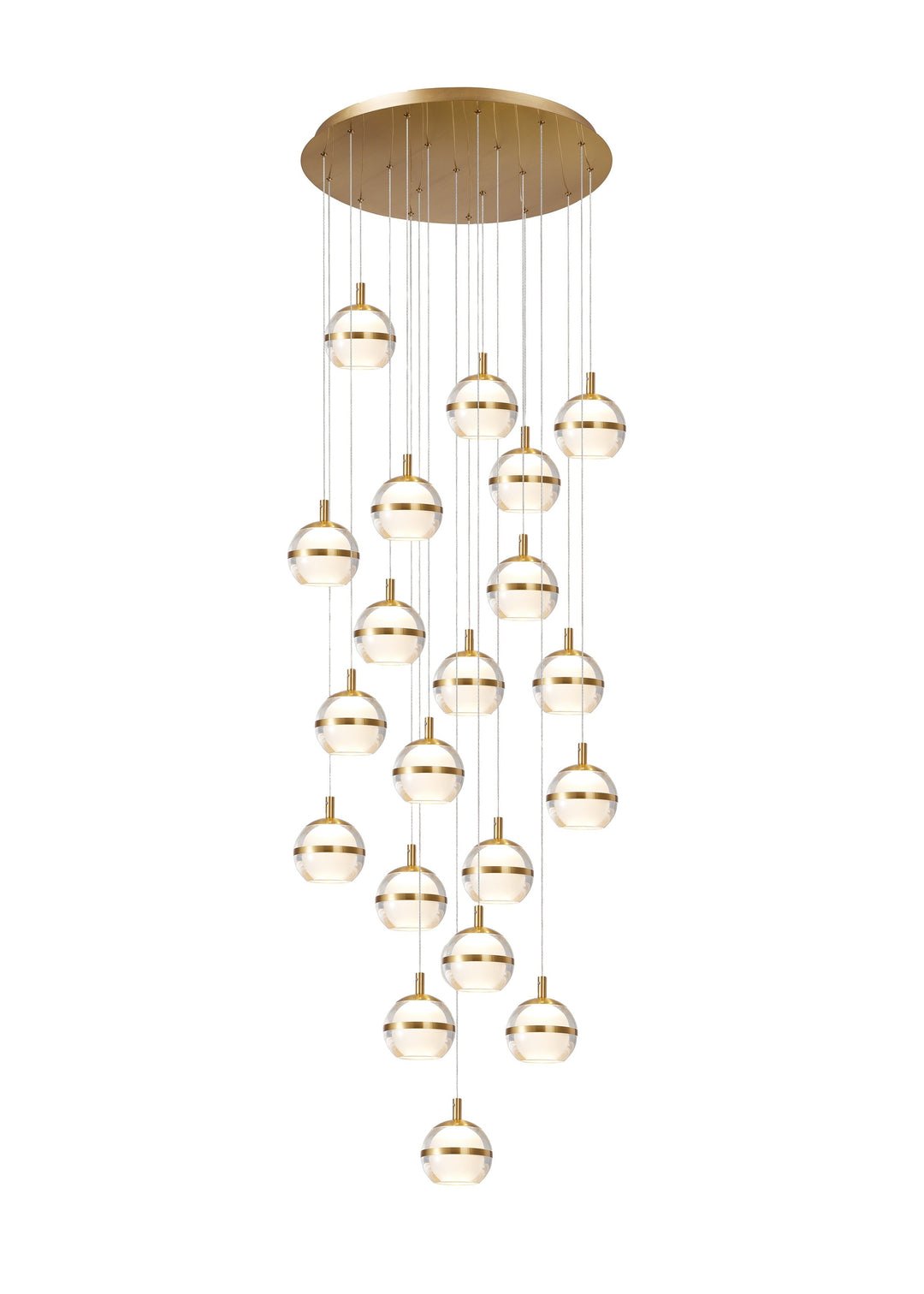 Forbes 20-Light Spiral Staircase Pendant Chandelier