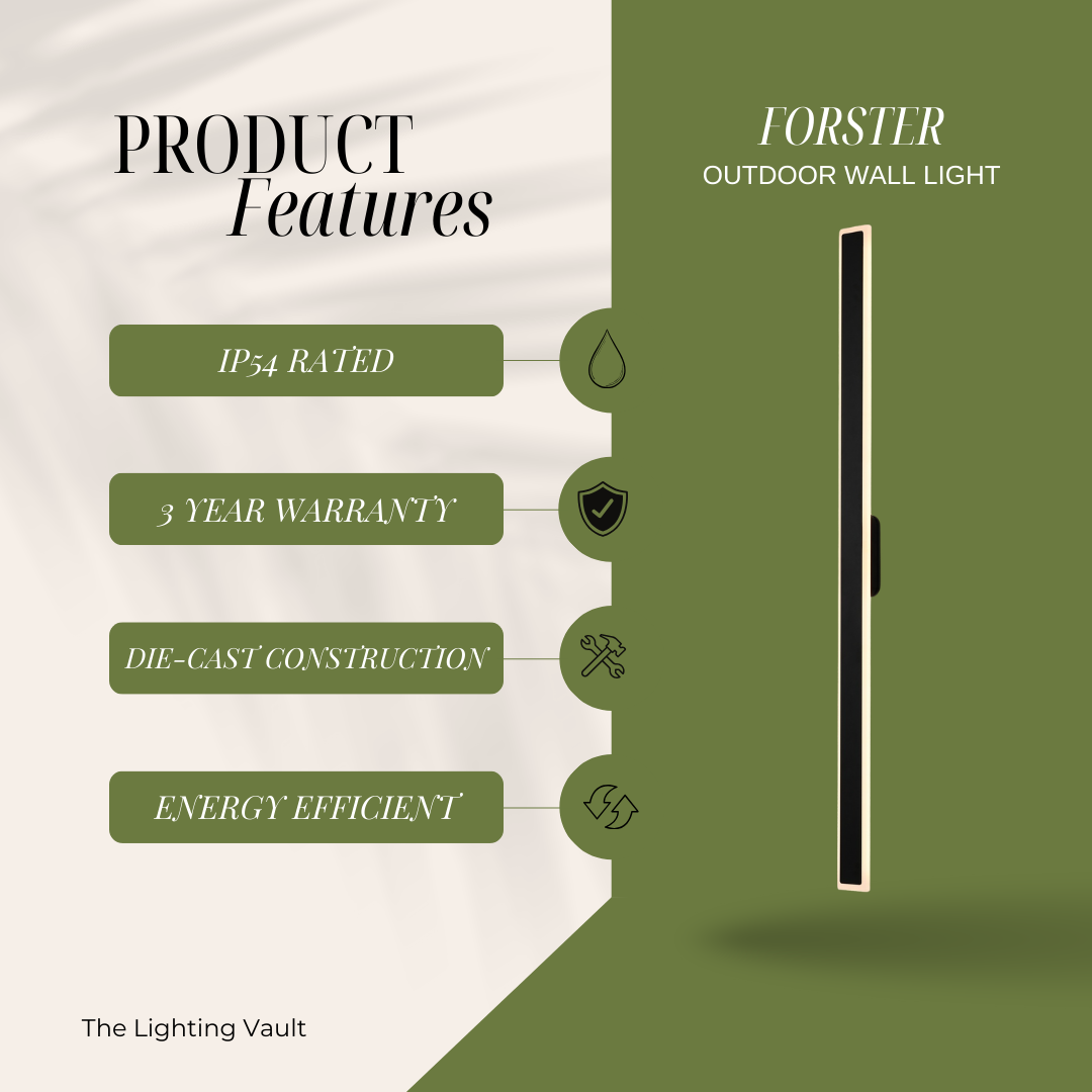 Forster Outdoor Linear Wall Light Small