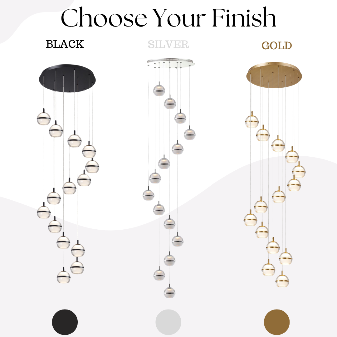 Forbes 14-Light Spiral Pendant