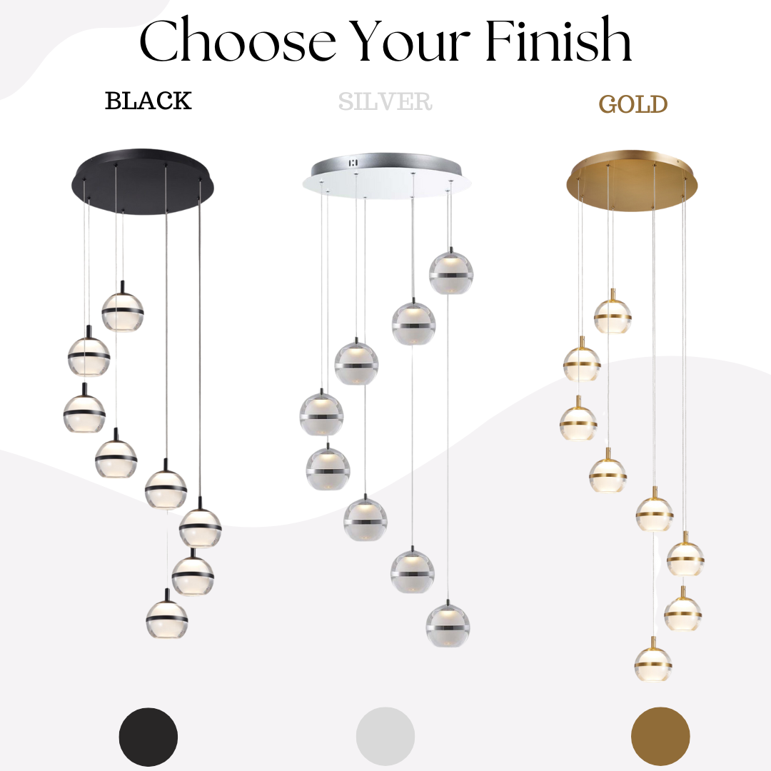 Forbes 8-Light Spiral Pendant