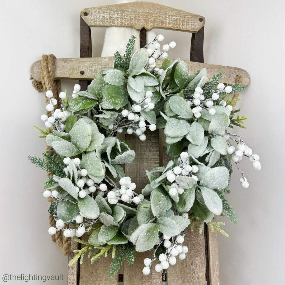 Frosted White Berry Wreath