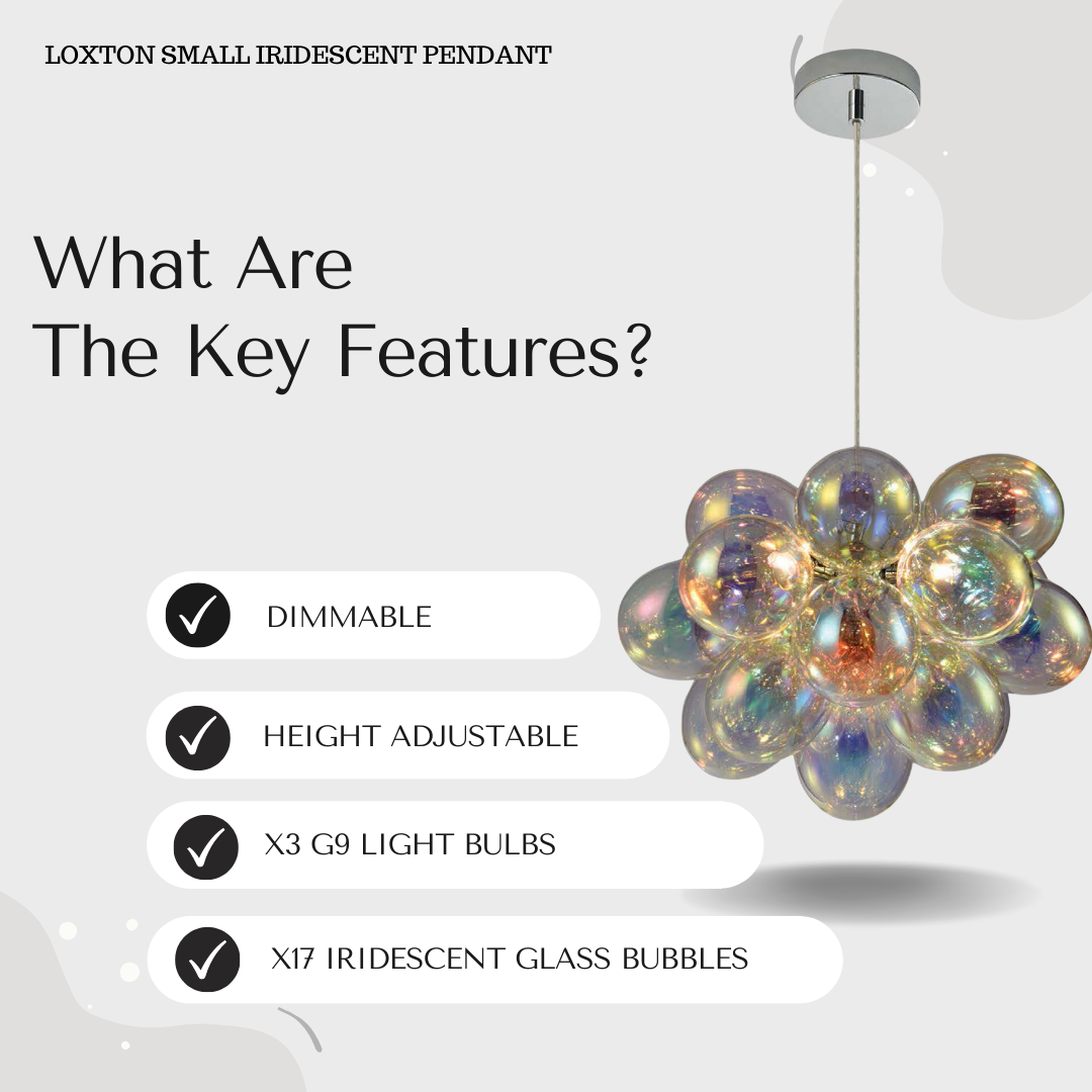 Loxton Pendant Iridescent - 2 SIZES