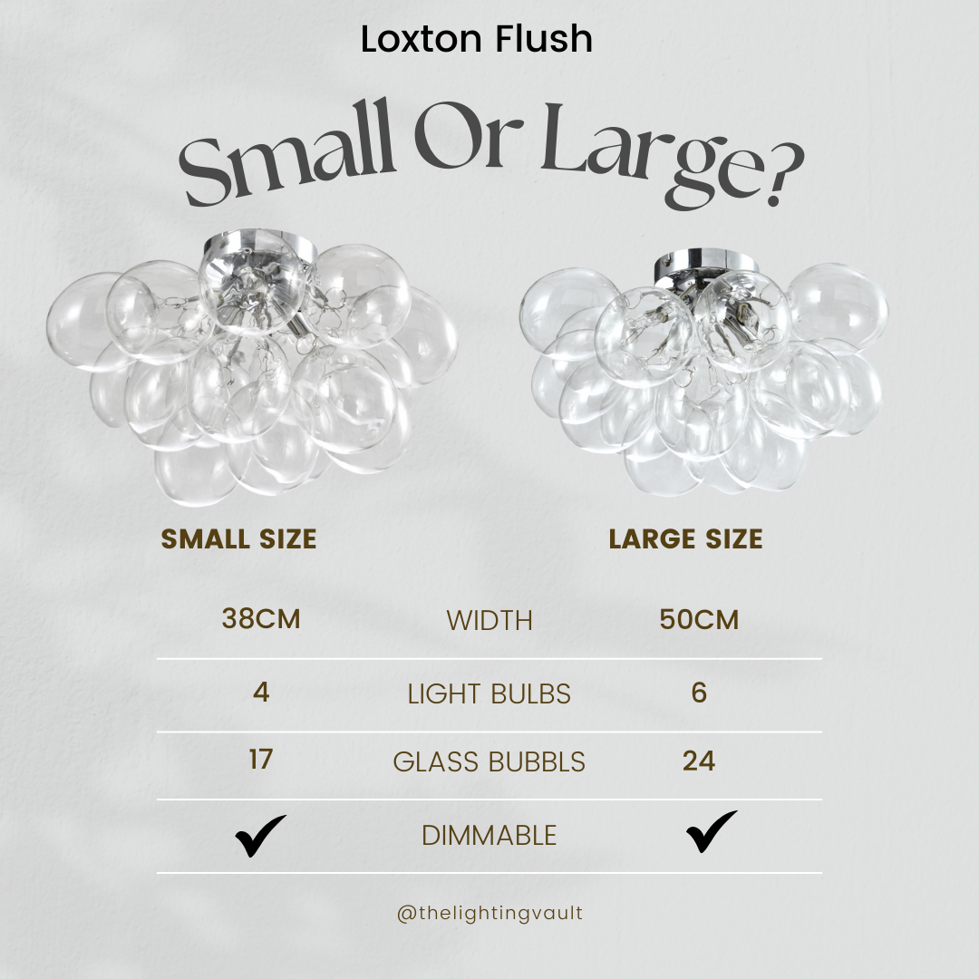 Loxton Large Flush Black