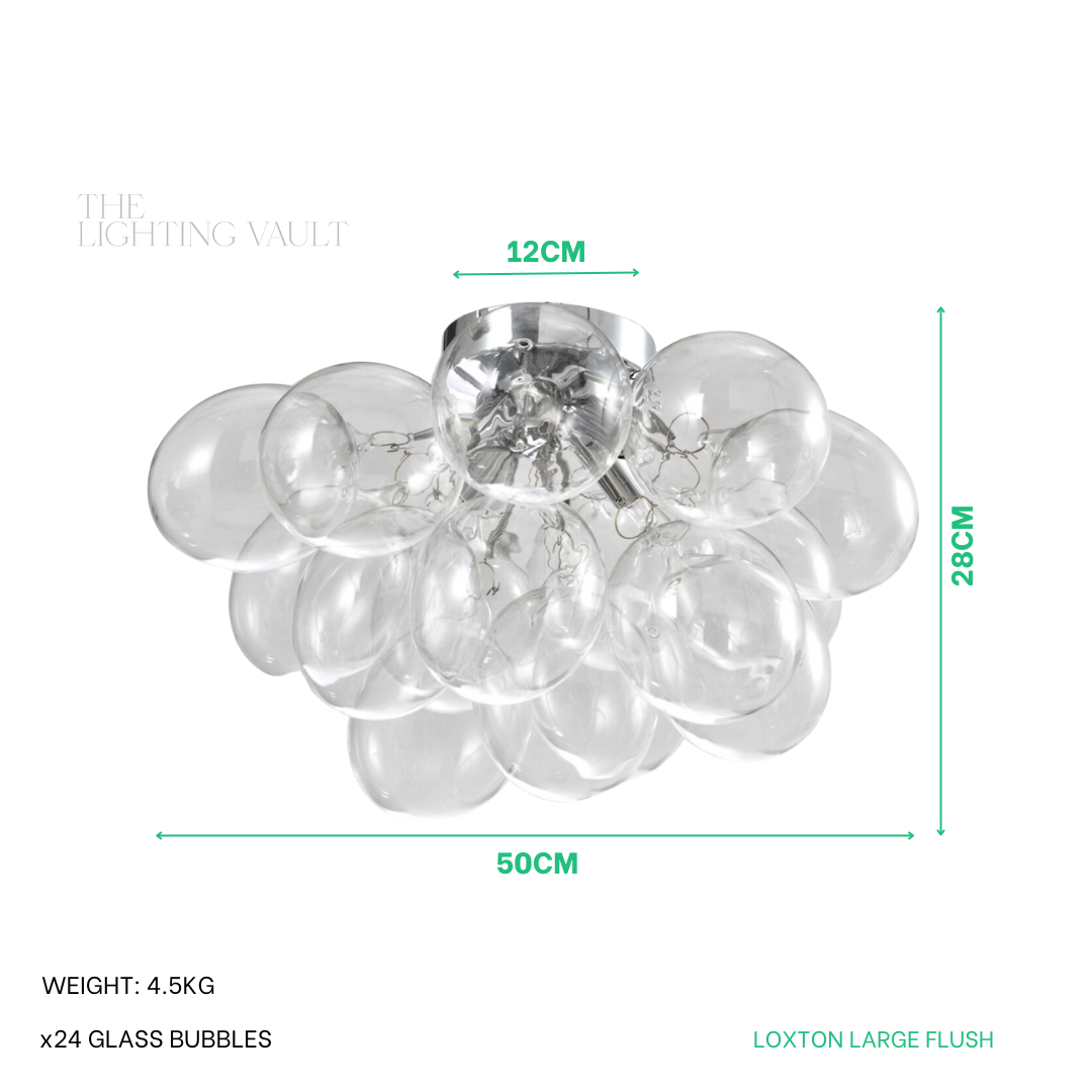 Loxton Large Flush Iridescent