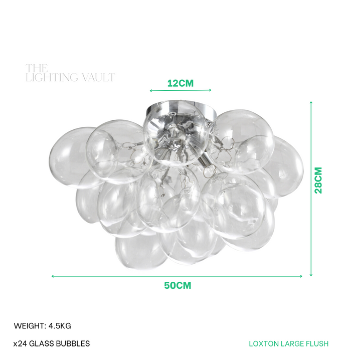 Loxton Large Flush Iridescent