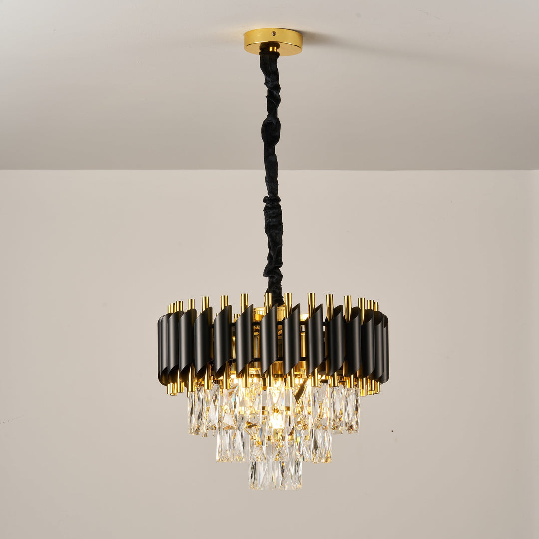Moura Black & Gold Chandelier