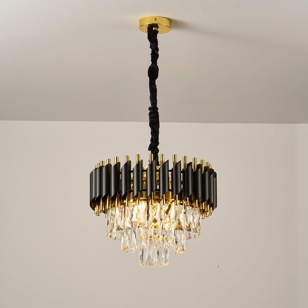 Moura Black & Gold Chandelier