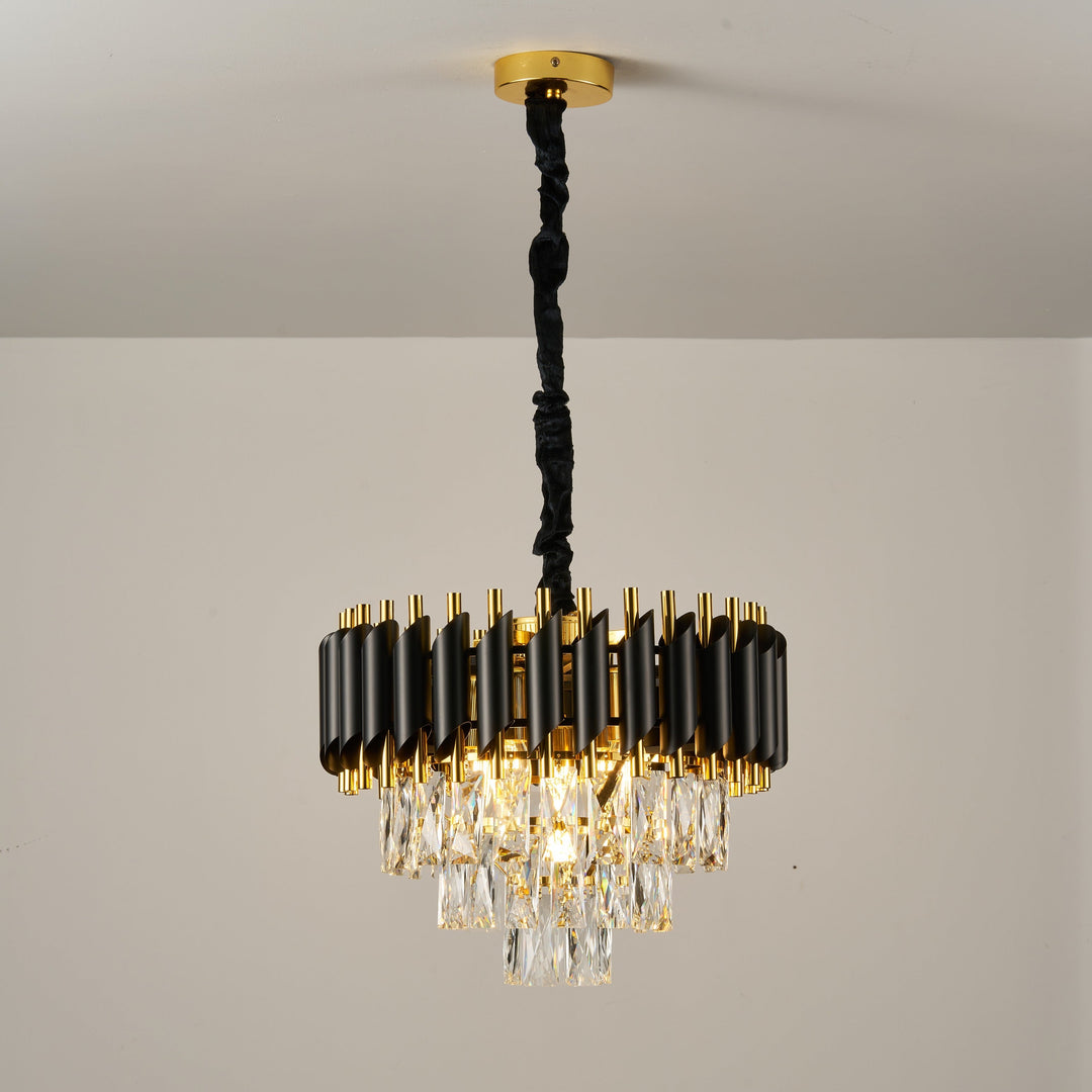 Moura Black & Gold Chandelier
