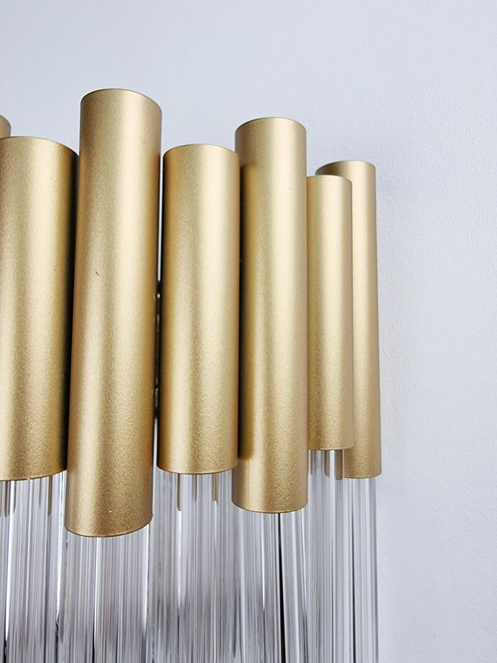 Murcia Wall Light – Gold & Ribbed Glass