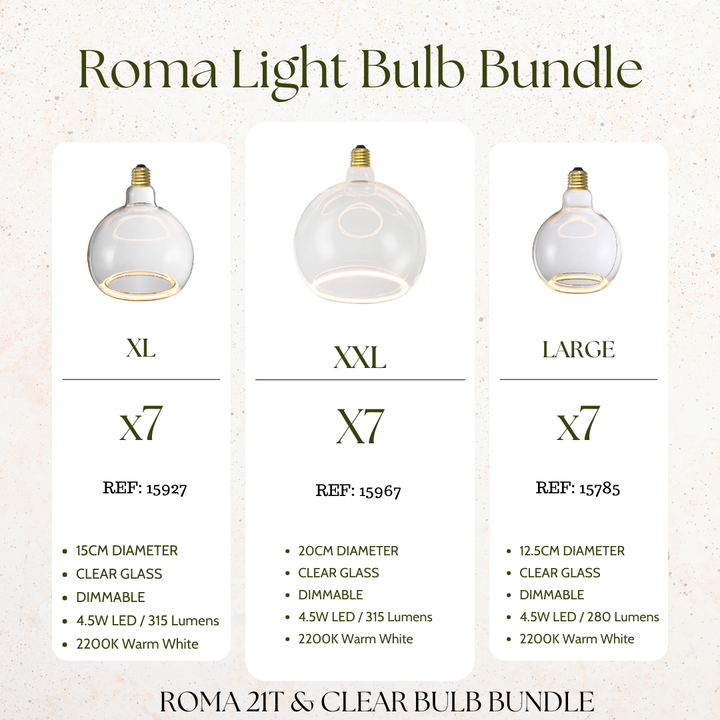 Roma 21lt Spiral Pendant - 2 COLOURS