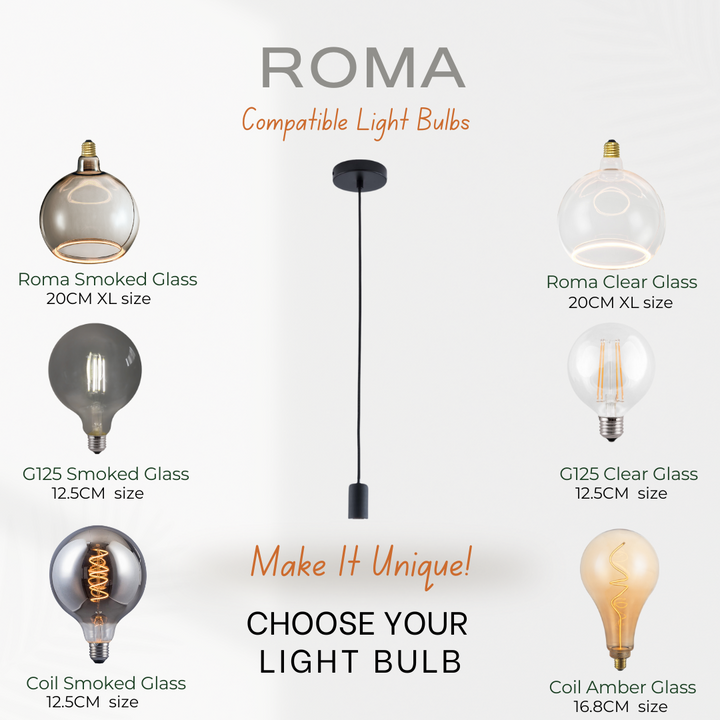 Roma Single Pendant - 2 COLOURS