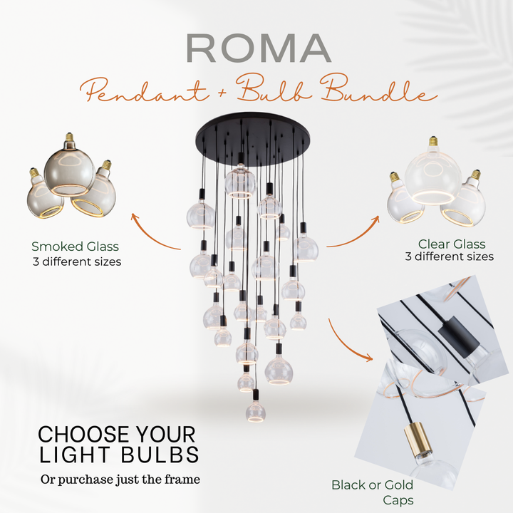 Roma 21lt Spiral Pendant - 2 COLOURS