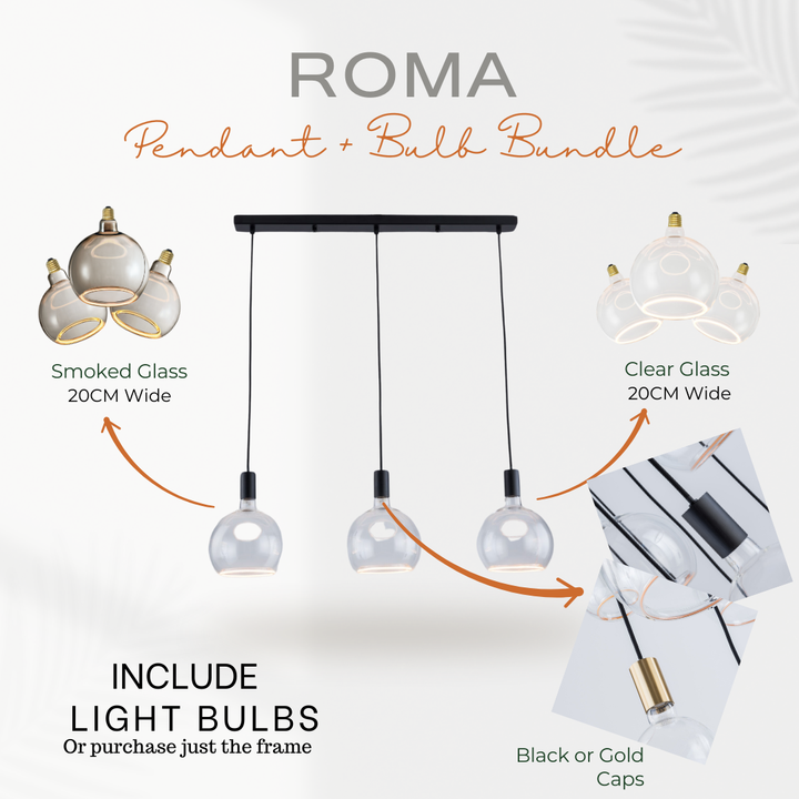 Roma 3lt Pendant Bar - 2 COLOURS