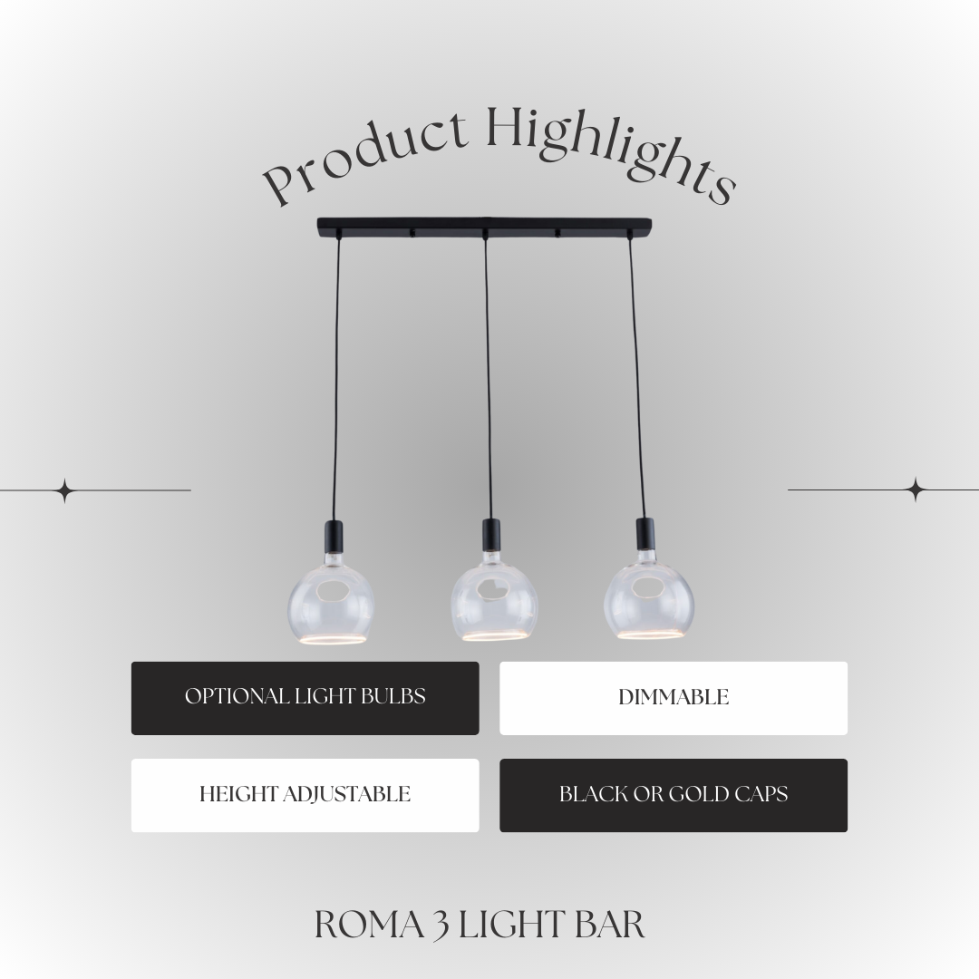 Roma 3lt Pendant Bar - 2 COLOURS