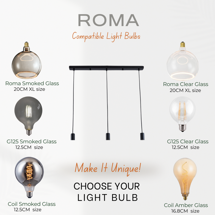 Roma 3lt Pendant Bar - 2 COLOURS