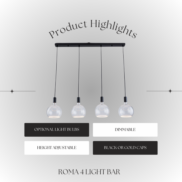 Roma 4lt Pendant Bar - 2 COLOURS