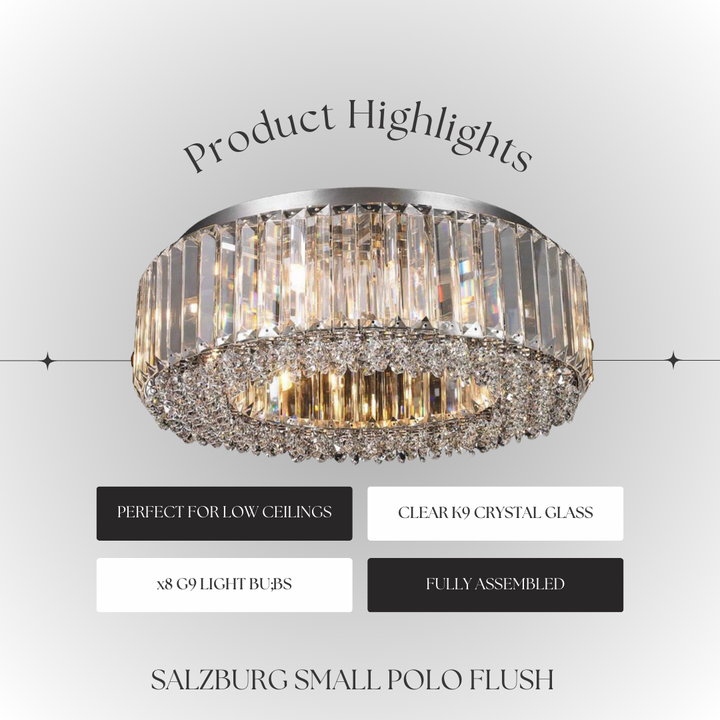 Salzburg Small Crystal Polo Flush