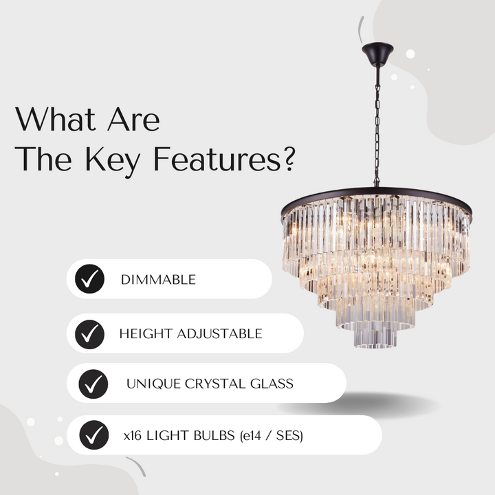 Seville Tiered Crystal Chandelier