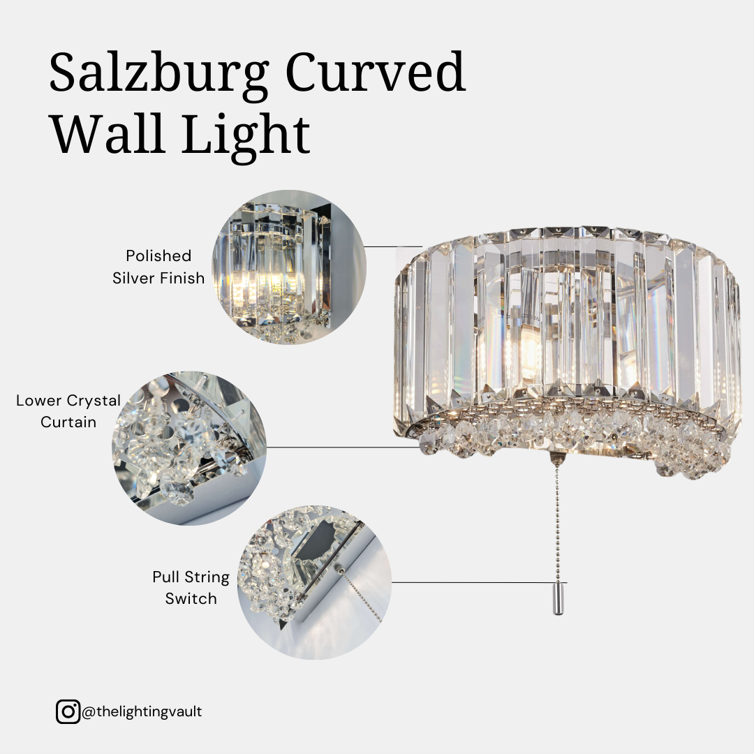 Salzburg Curved Wall Light