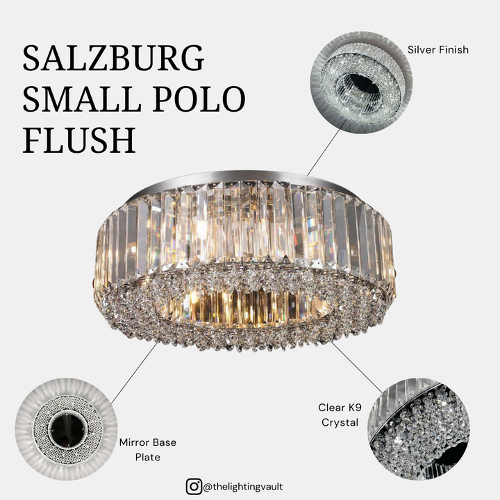 Salzburg Small Crystal Polo Flush