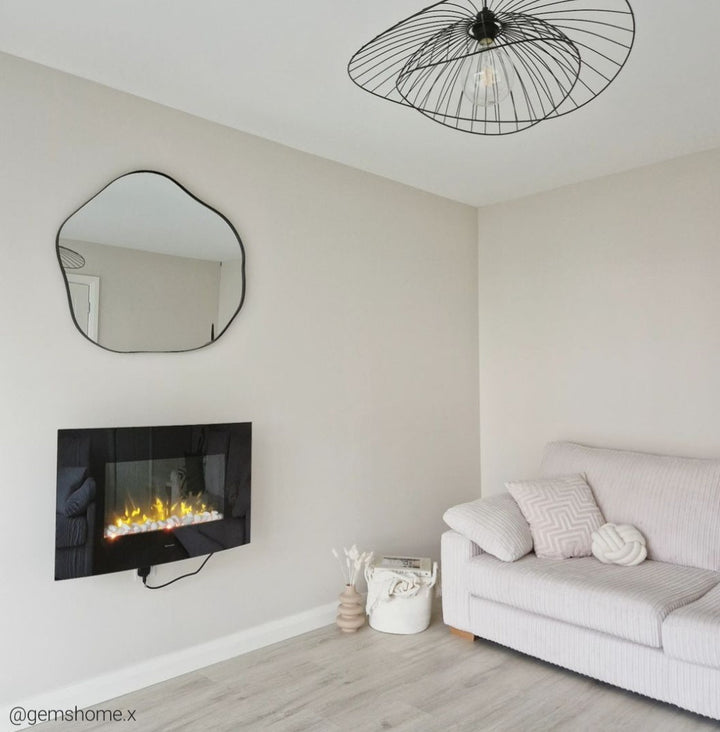 Broome Pendant Light – Large Matt Black Wireframe Ceiling Light