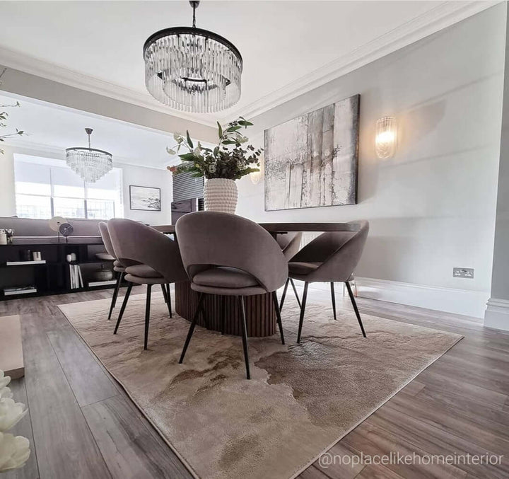 Seville Large Black Chandelier with Triangular Crystals