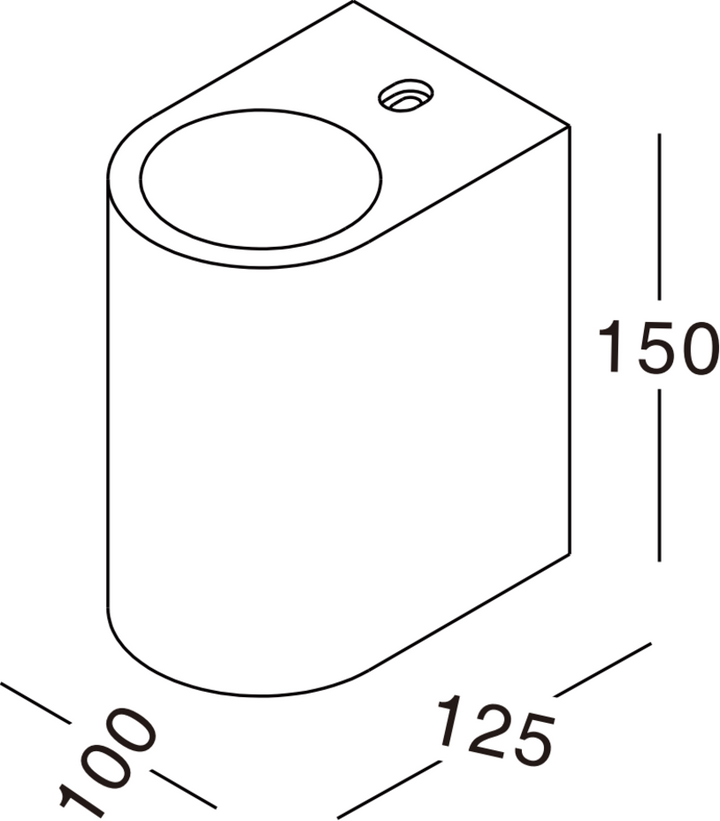 Thompson White Ceramic Paintable Wall Light