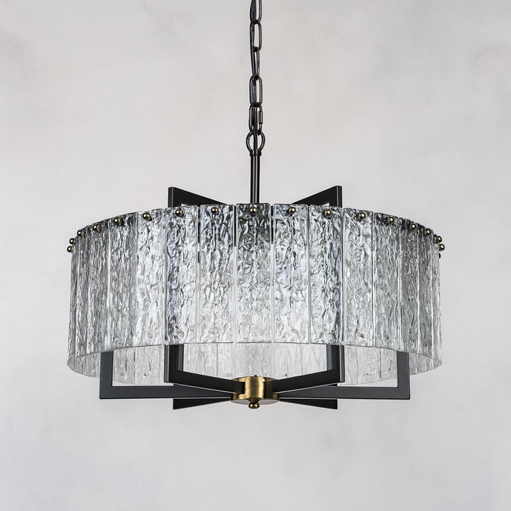 Ariana black chandelier luxury lighting off