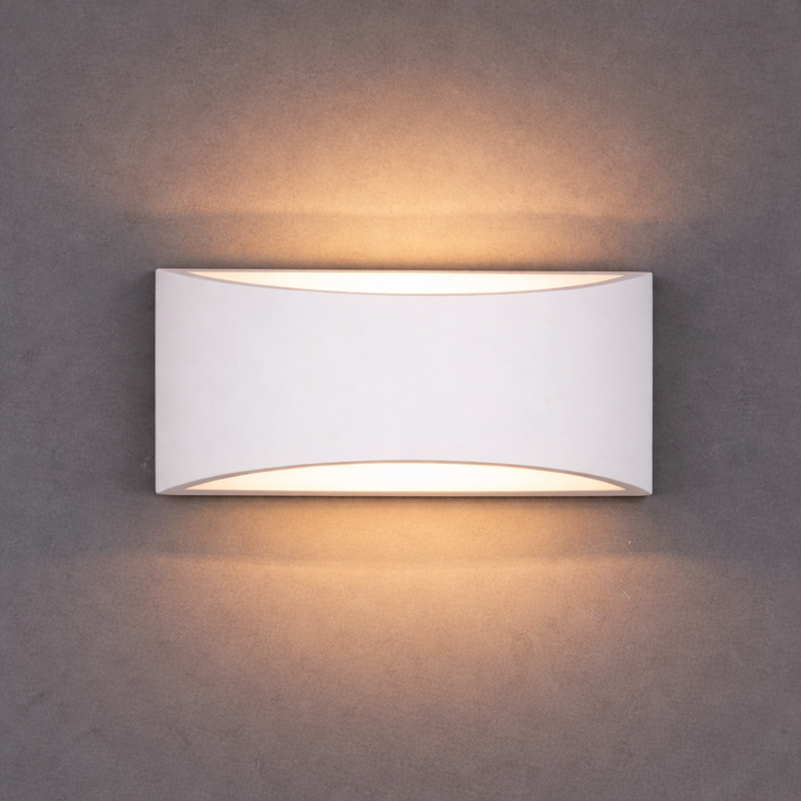 Plaster up down wall light dark wall