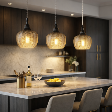 Bedford Smoked Glass Pendant