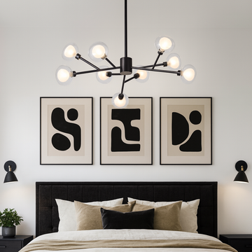 Eden 9-Light Semi-Flush Ceiling Light