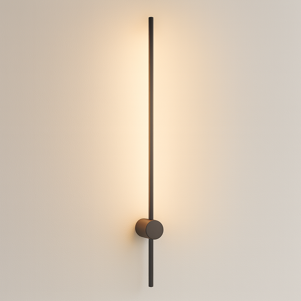 Nordic Stick Wall Light – 3 Sizes | Modern Matte Black