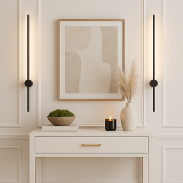Nordic Stick Wall Light – 3 Sizes | Modern Matte Black
