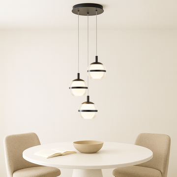 Forbes 3-Light Spiral Pendant Light