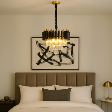 Moura Black & Gold Chandelier