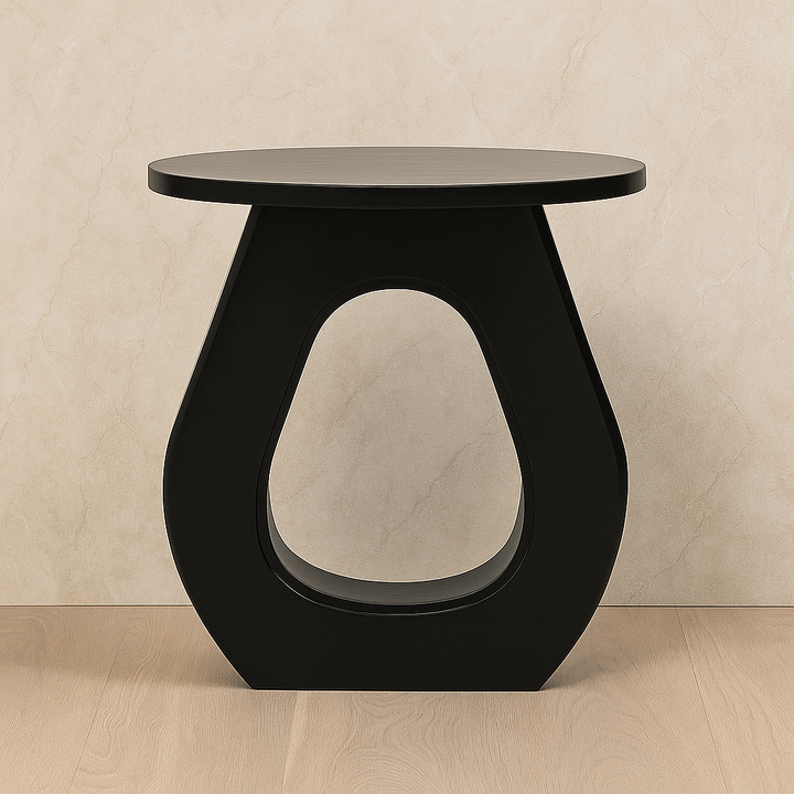 Modern Wooden Black Accent Table