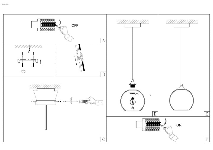 Bowen Pendant – Smoked Glass Globe