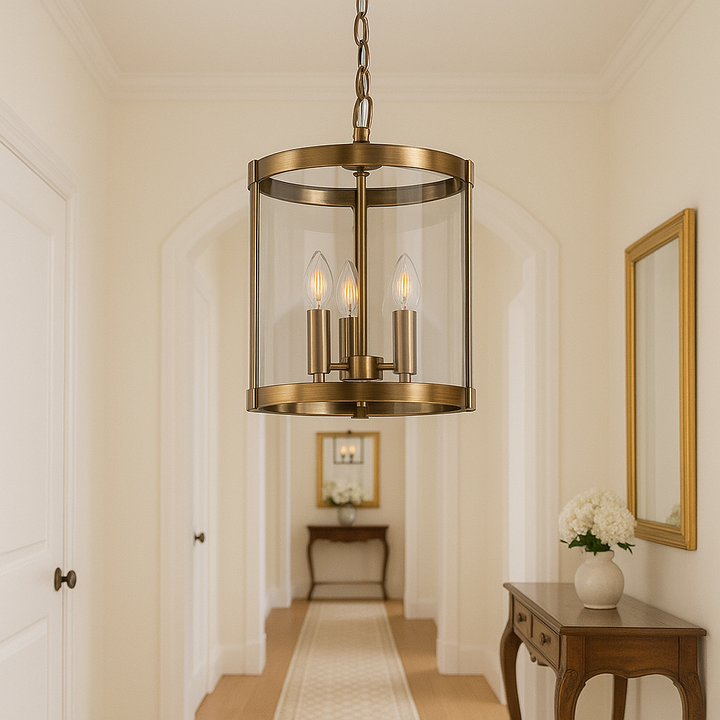 brass-glass-ceiling-lantern-light-classic-hallway
