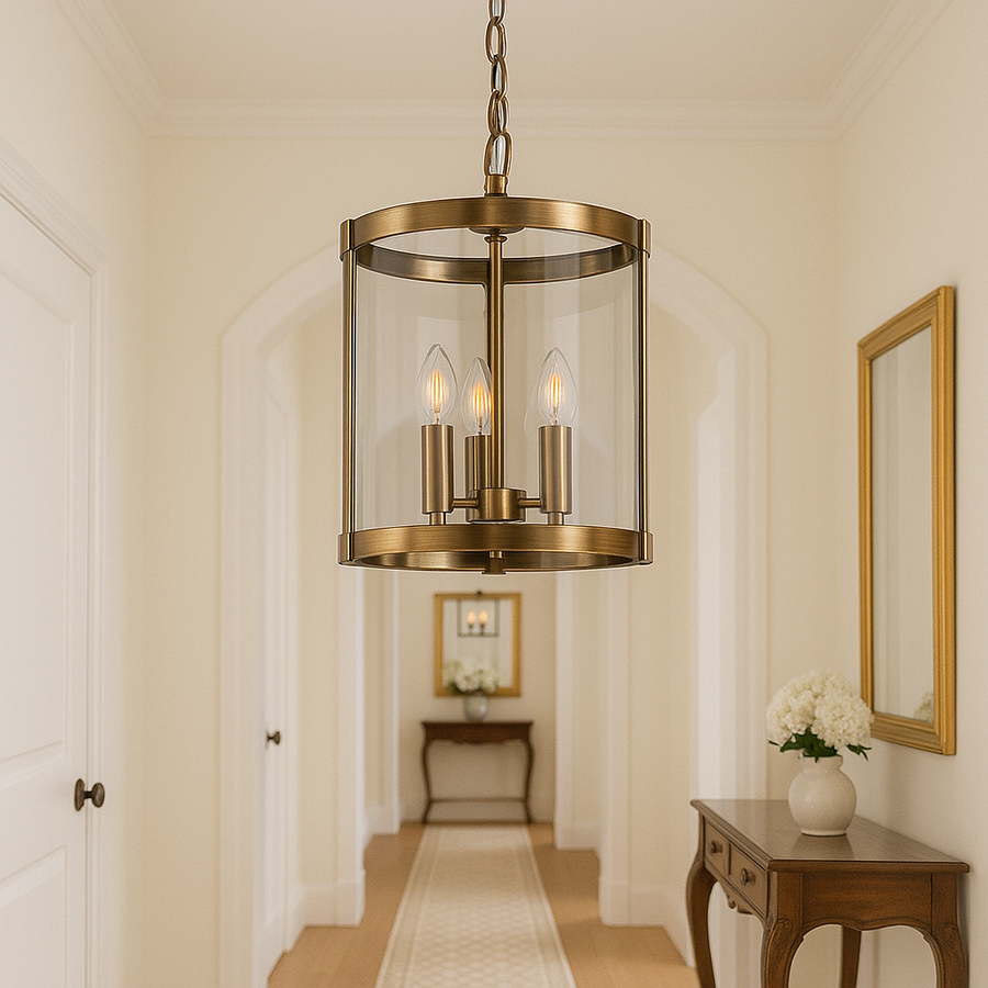 brass-glass-ceiling-lantern-light-classic-hallway