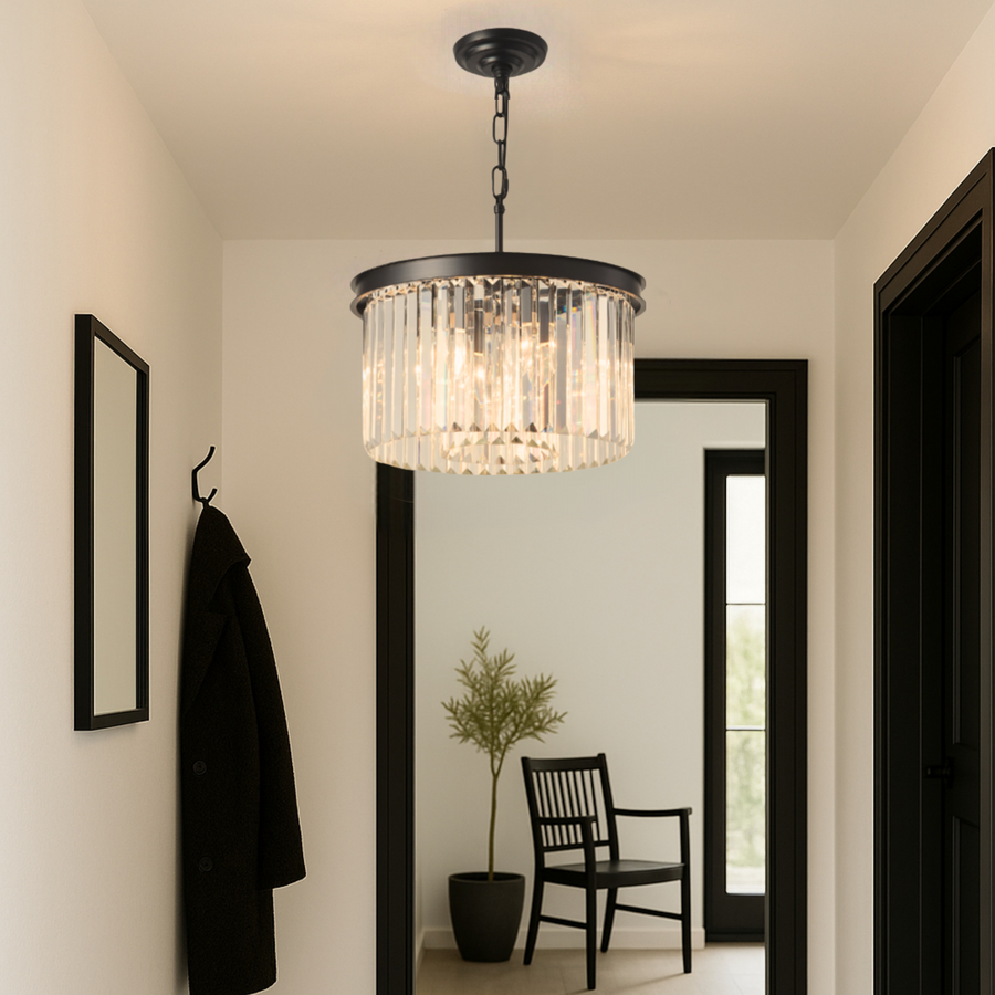 Carolina Gold Crystal Flush Ceiling Light 50cm | Luxury Lighting – The ...