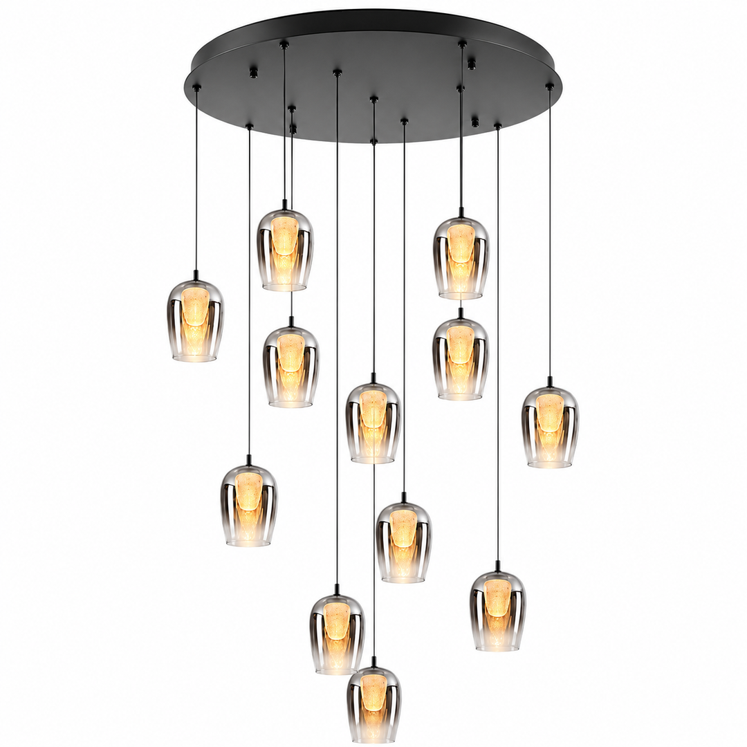 Cobar 12 light warm white chandelier