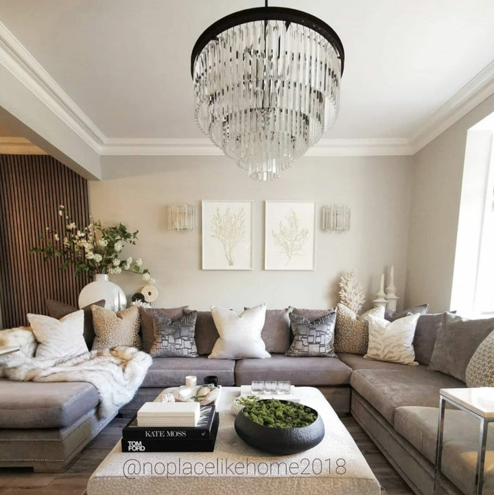 Crystal Pendant - Vault Collection Seville 80CM Tiered Pendant