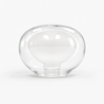 Eden Semi Flush Replacement Glass Shade – Clear Outer with Opal Inner