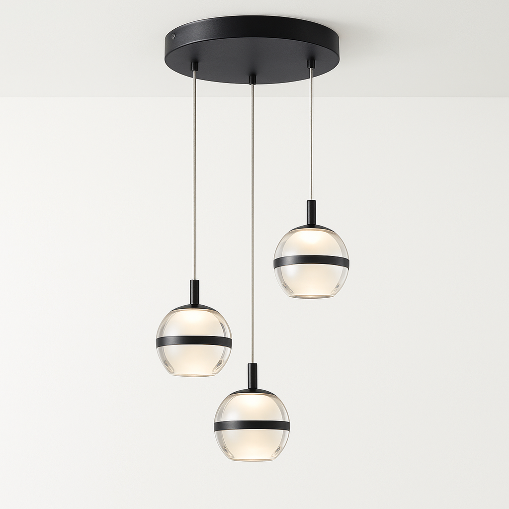 Forbes 3-Light Spiral Pendant Light