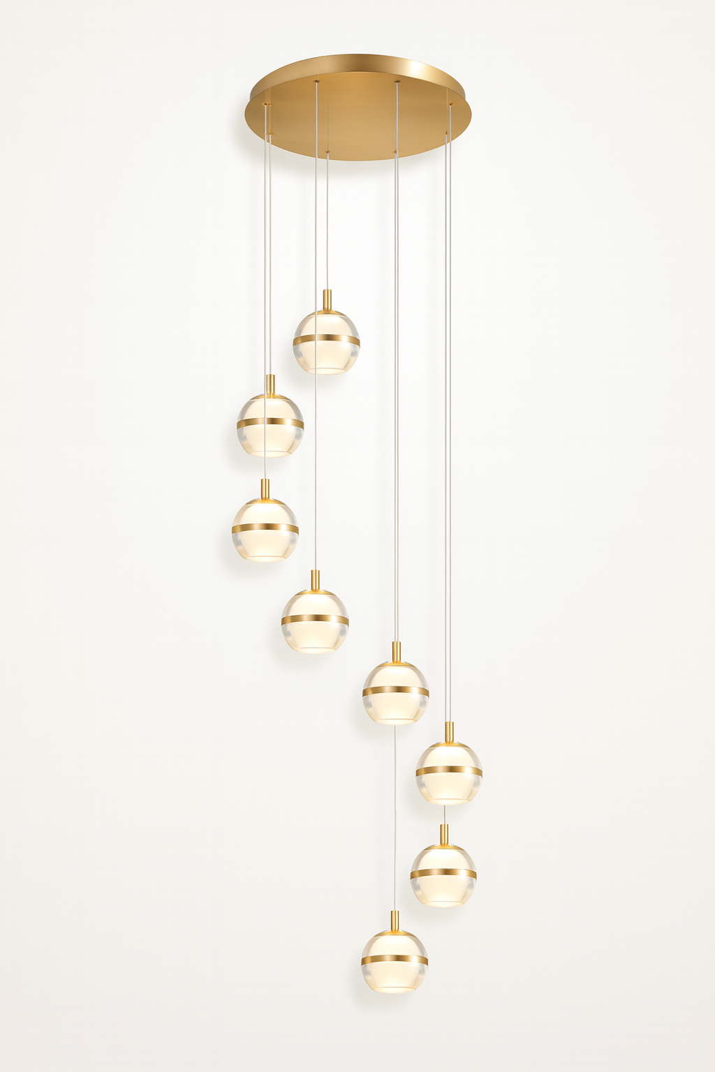Forbes 8-Light Spiral Pendant