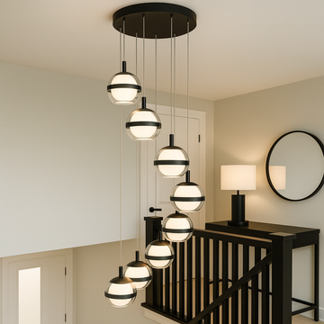 Forbes 8-Light Spiral Pendant