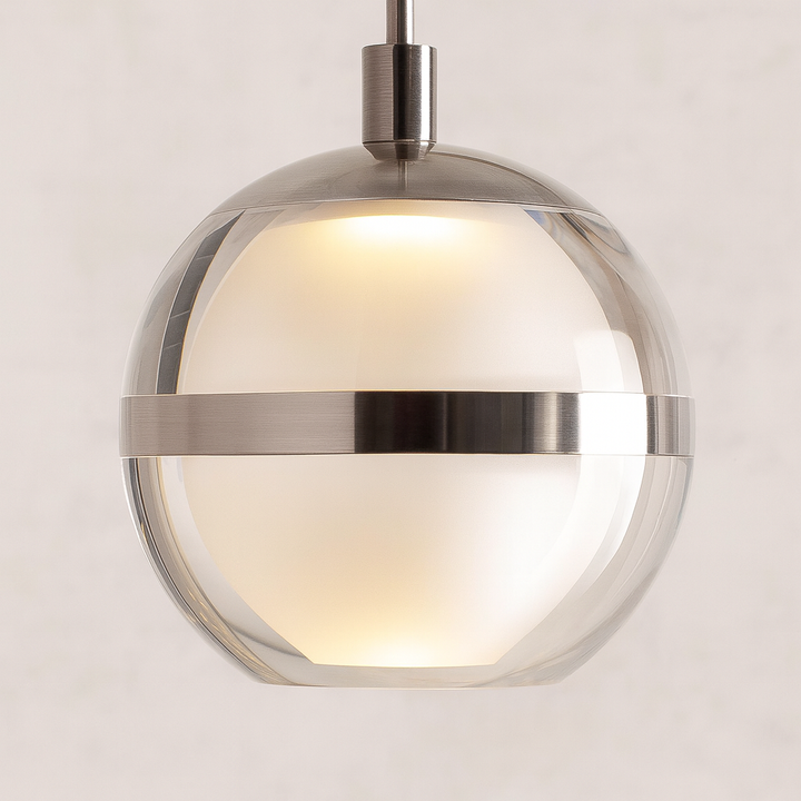 Forbes silver pendant glass ball close-up
